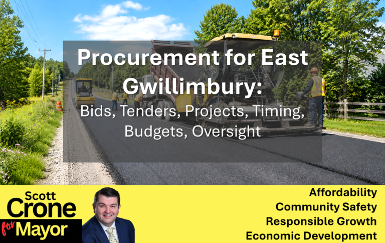 Procurement for East Gwillimbury